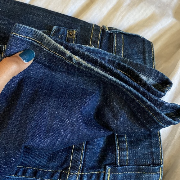 Hudson Elm Blue Denim Cotton Bootcut Low Rise 28 - Picture 3 of 11